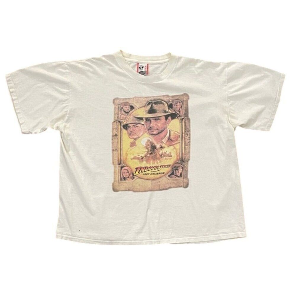 Vintage 80s Indiana Jones Last Crusade Disney Designs T-Shirt Large XL USA Made